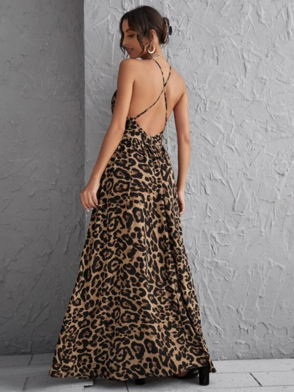 Vestido Longo Com Estampa de Onça - Image 2