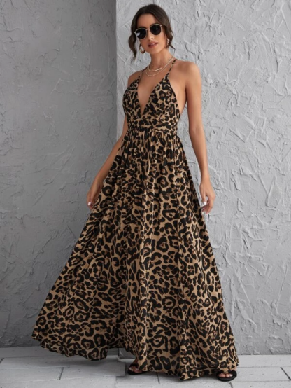 Vestido Longo Com Estampa de Onça - Image 4